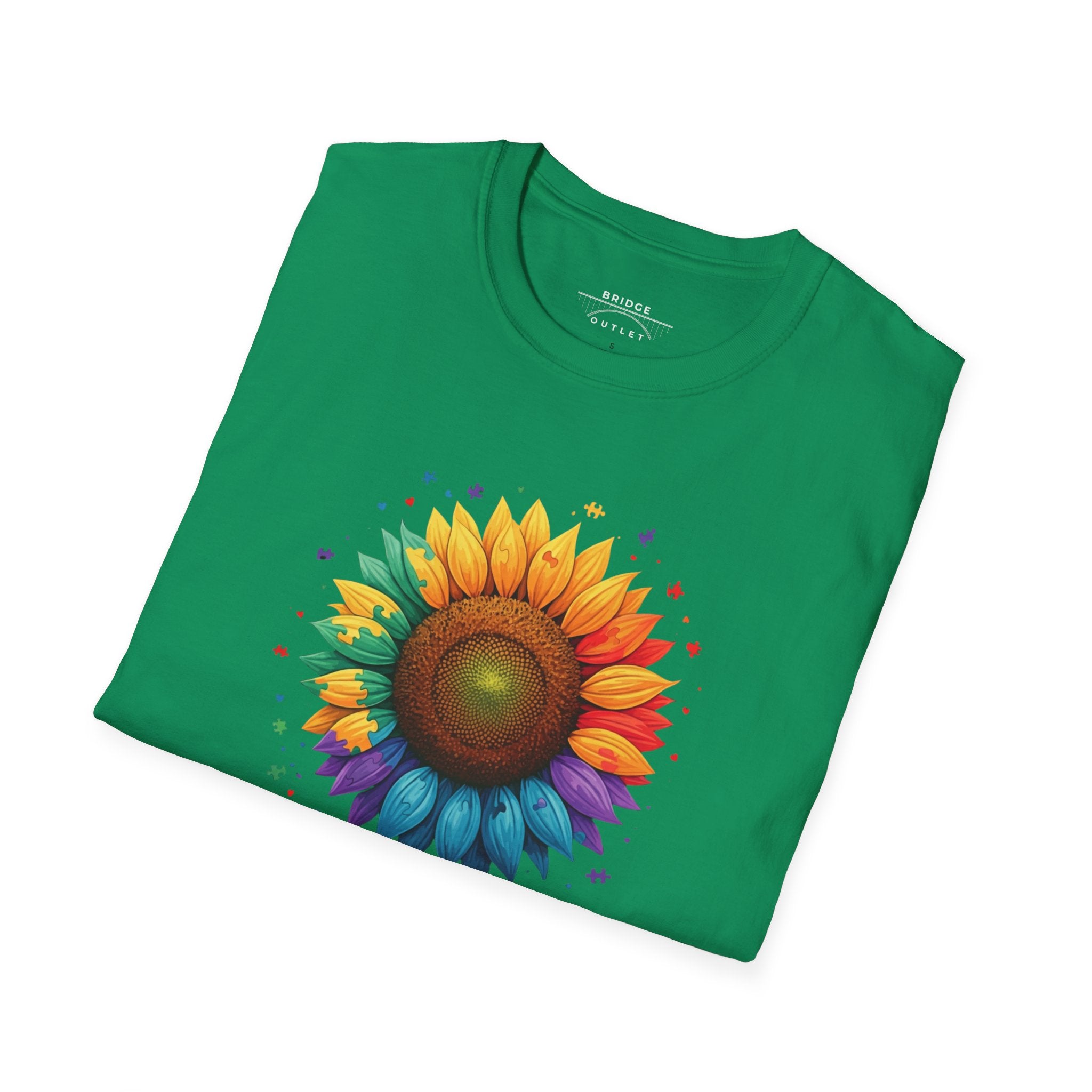 "Autism Acceptance"  Sunflower T-shirt