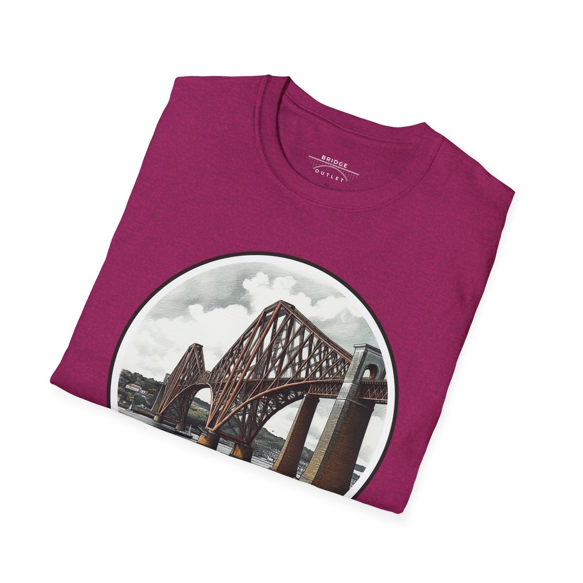 "Bridge the Gap" T-Shirt Featuring the Forth Bridge, Scotland, UK