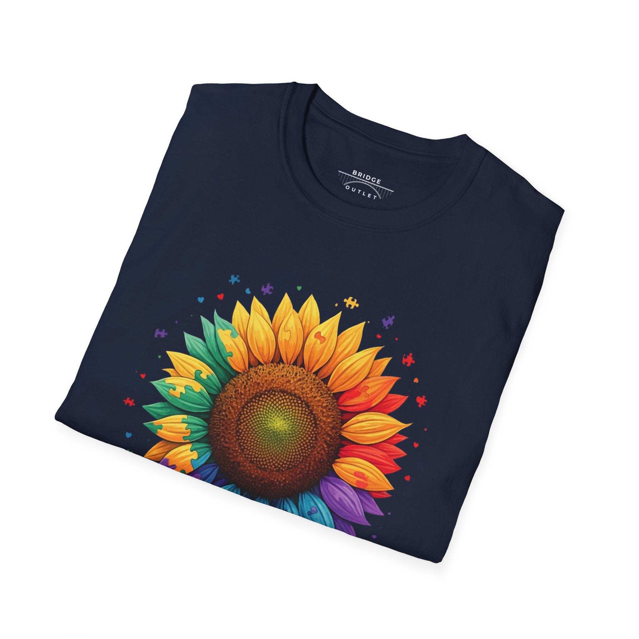 "Autism Acceptance"  Sunflower T-shirt