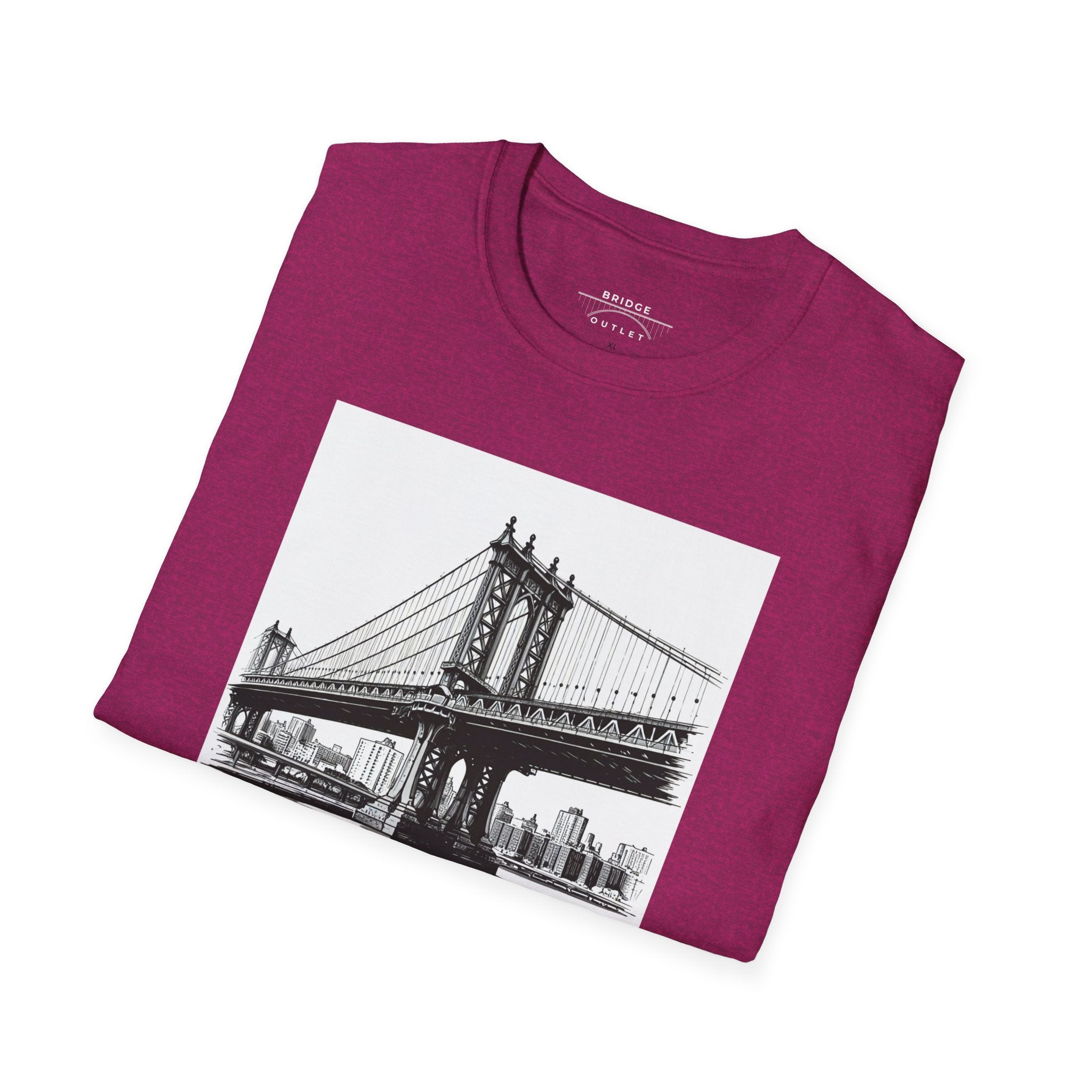 Manhattan Bridge Autism Puzzle Piece "Building Bridges" T-Shirt