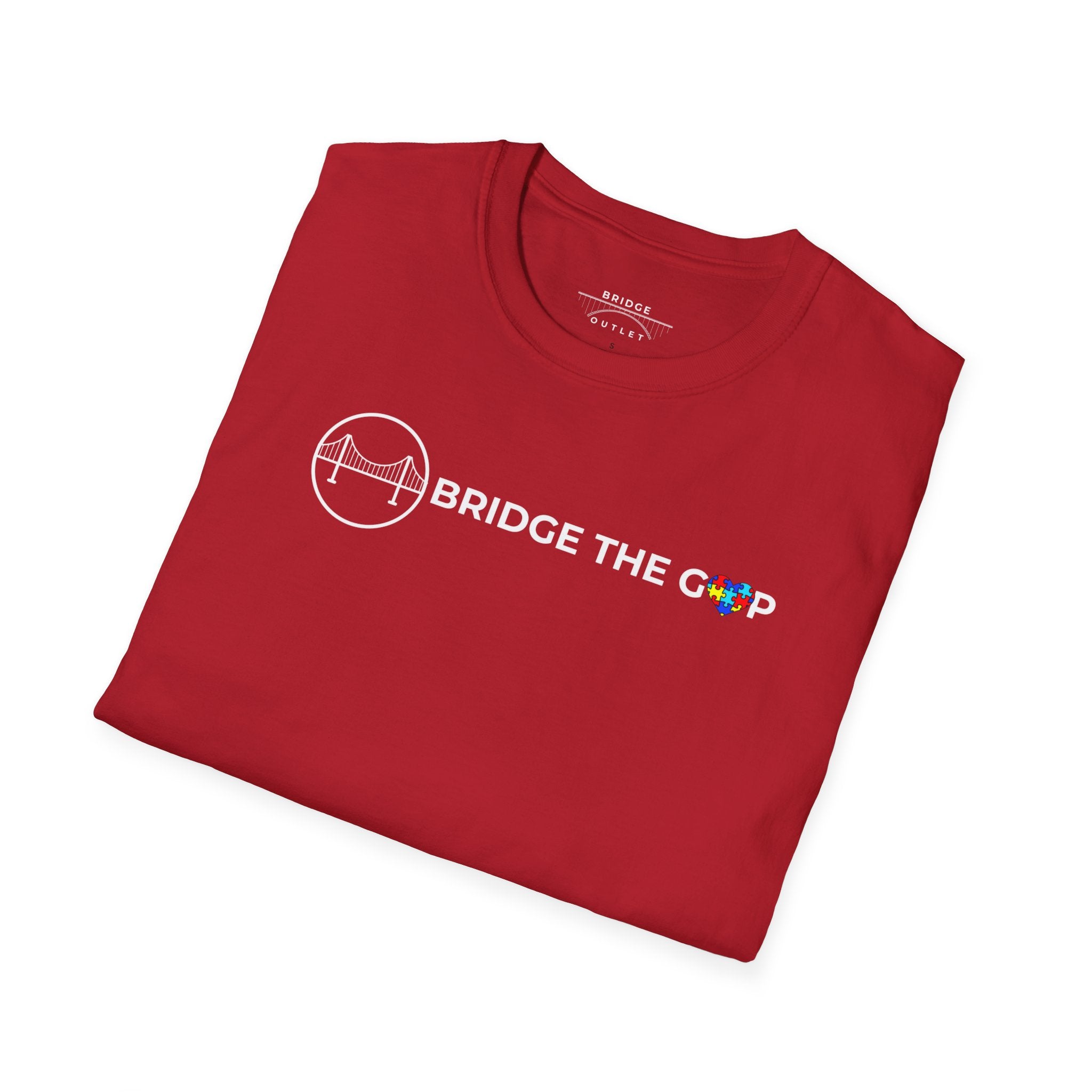 Autism "Bridge the Gap" with Puzzle Piece Heart T-Shirt