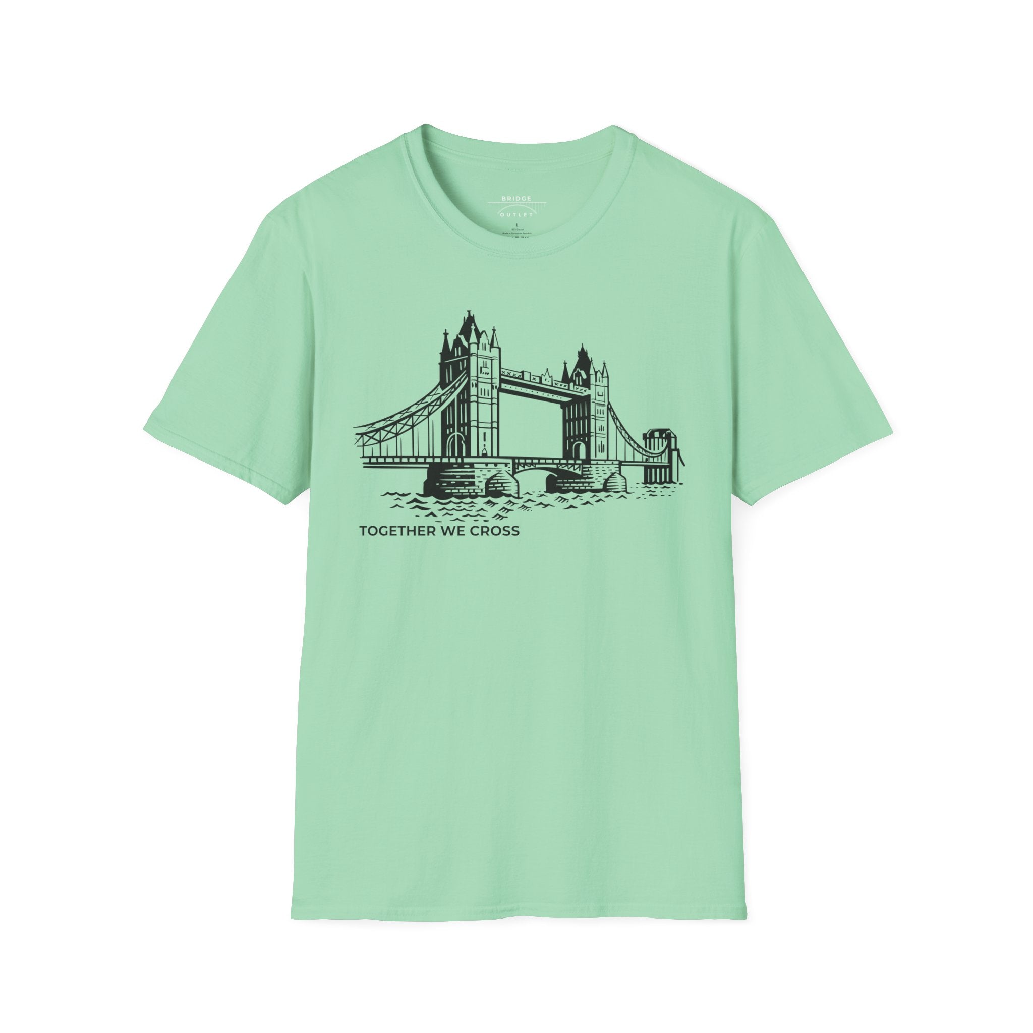 Tower Bridge in London "Together We Cross" T-Shirt