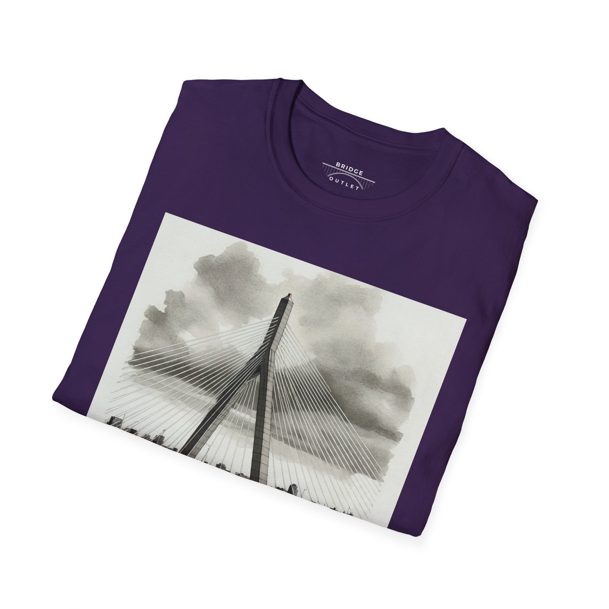 "Building Bridges" Leonard P. Zakim Bunker Hill Bridge T-shirt