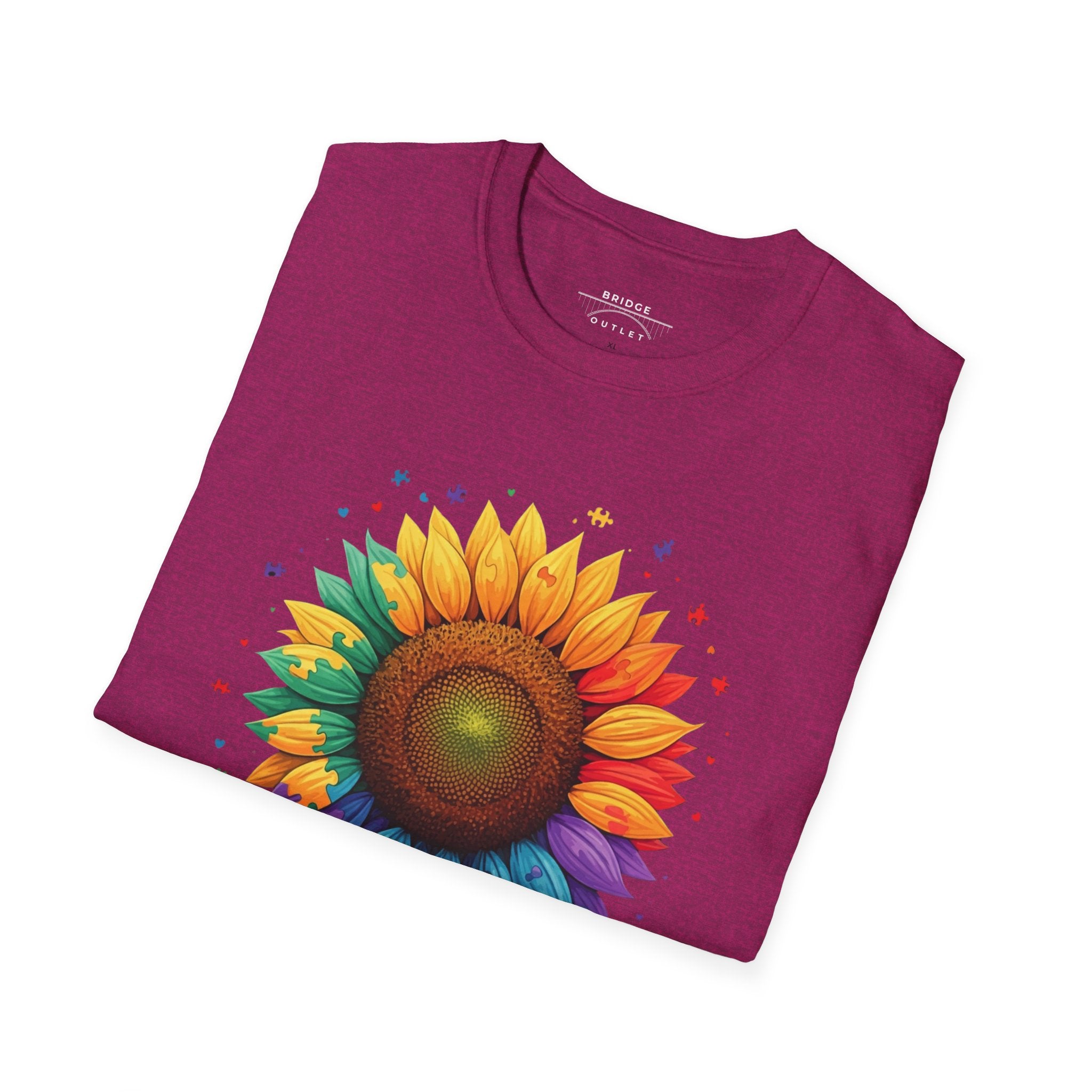 "Autism Acceptance"  Sunflower T-shirt