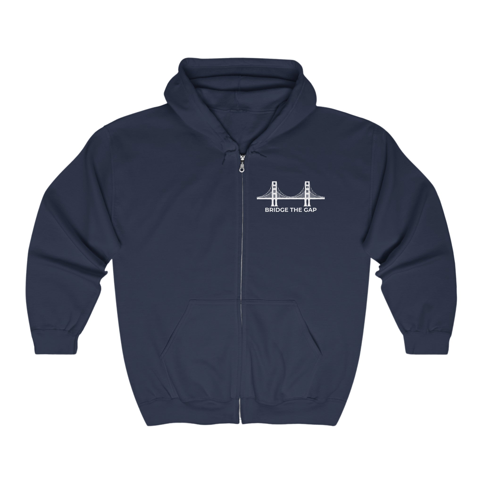 Bridge the Gap Zip Hoodie  – Uniting Comfort and Purpose