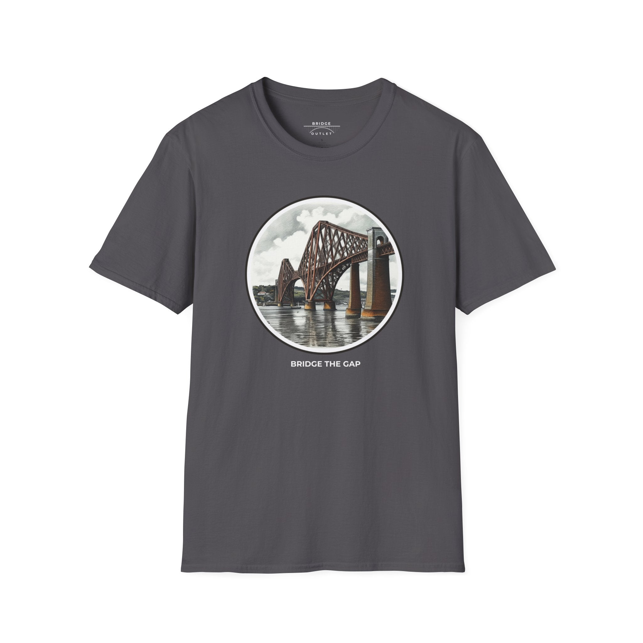 "Bridge the Gap" T-Shirt Featuring the Forth Bridge, Scotland, UK