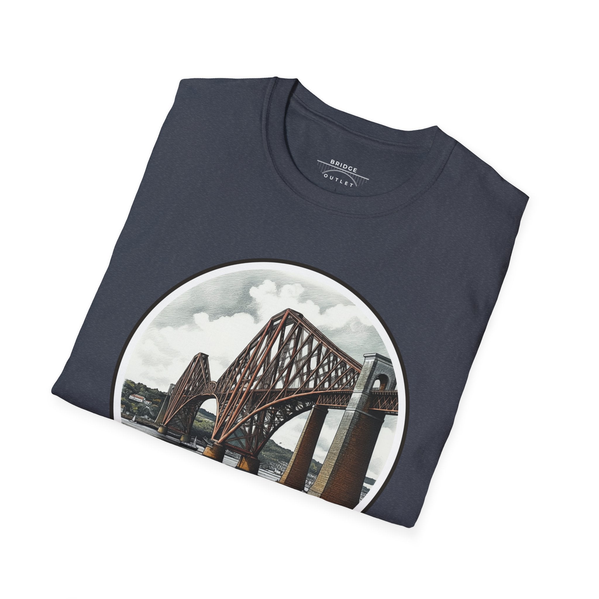 "Bridge the Gap" T-Shirt Featuring the Forth Bridge, Scotland, UK