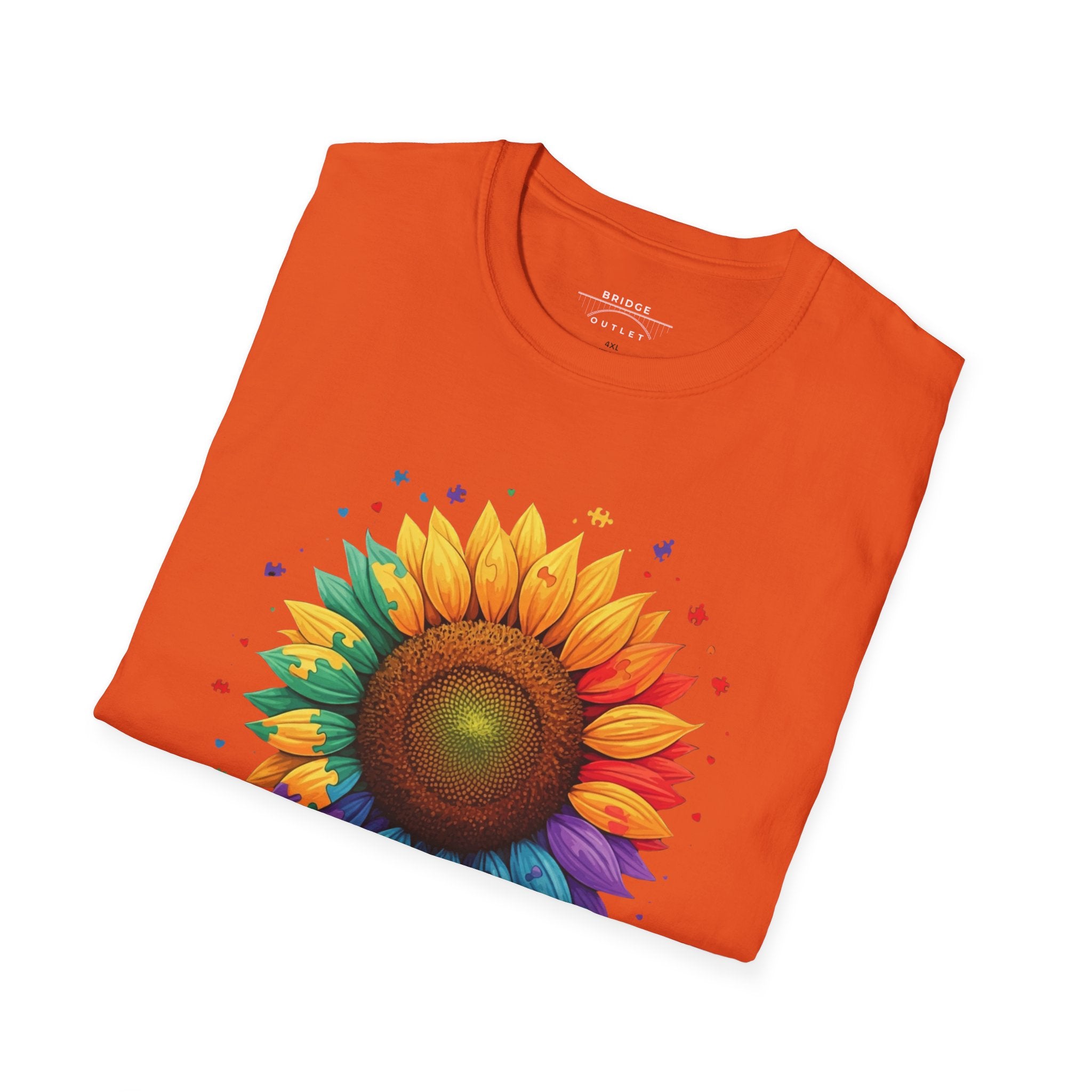 "Autism Acceptance"  Sunflower T-shirt