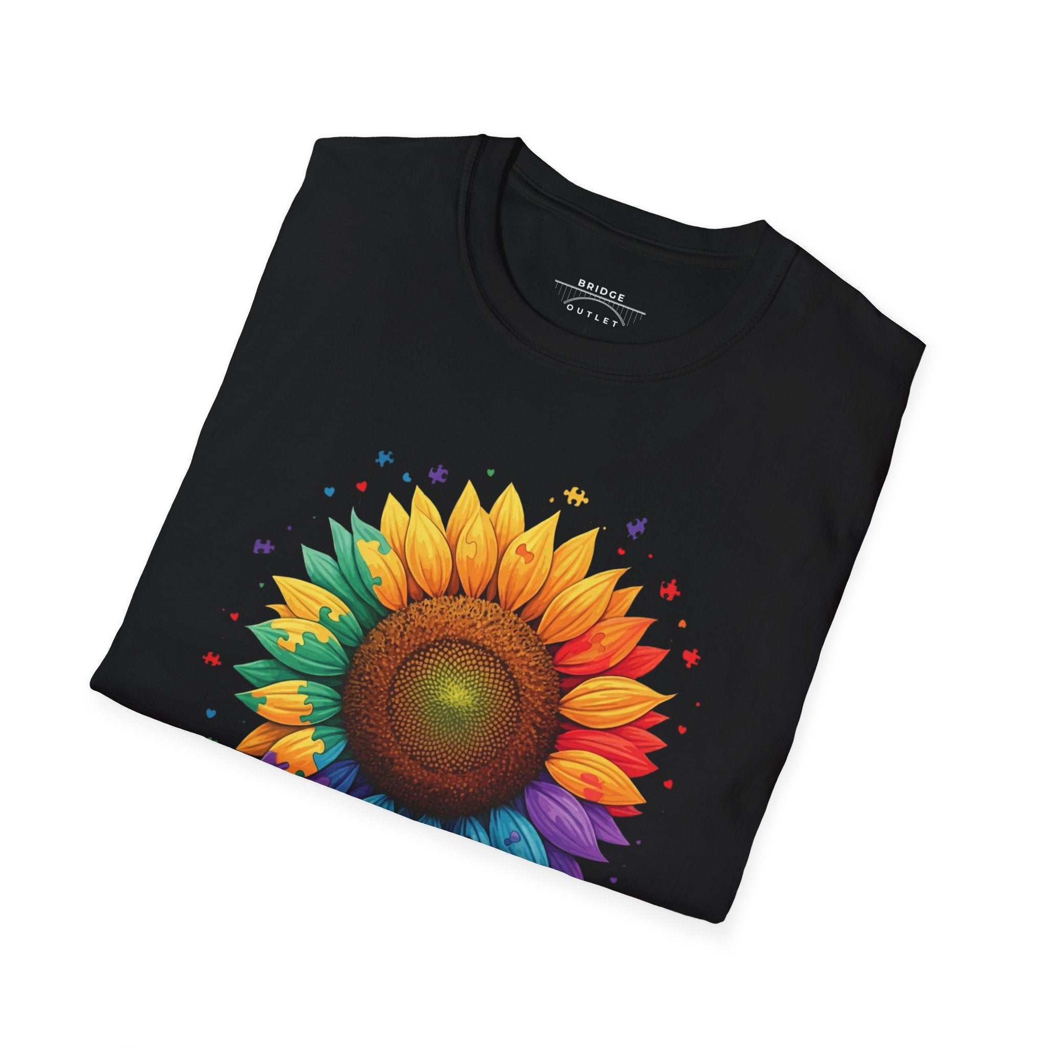 "Autism Acceptance"  Sunflower T-shirt