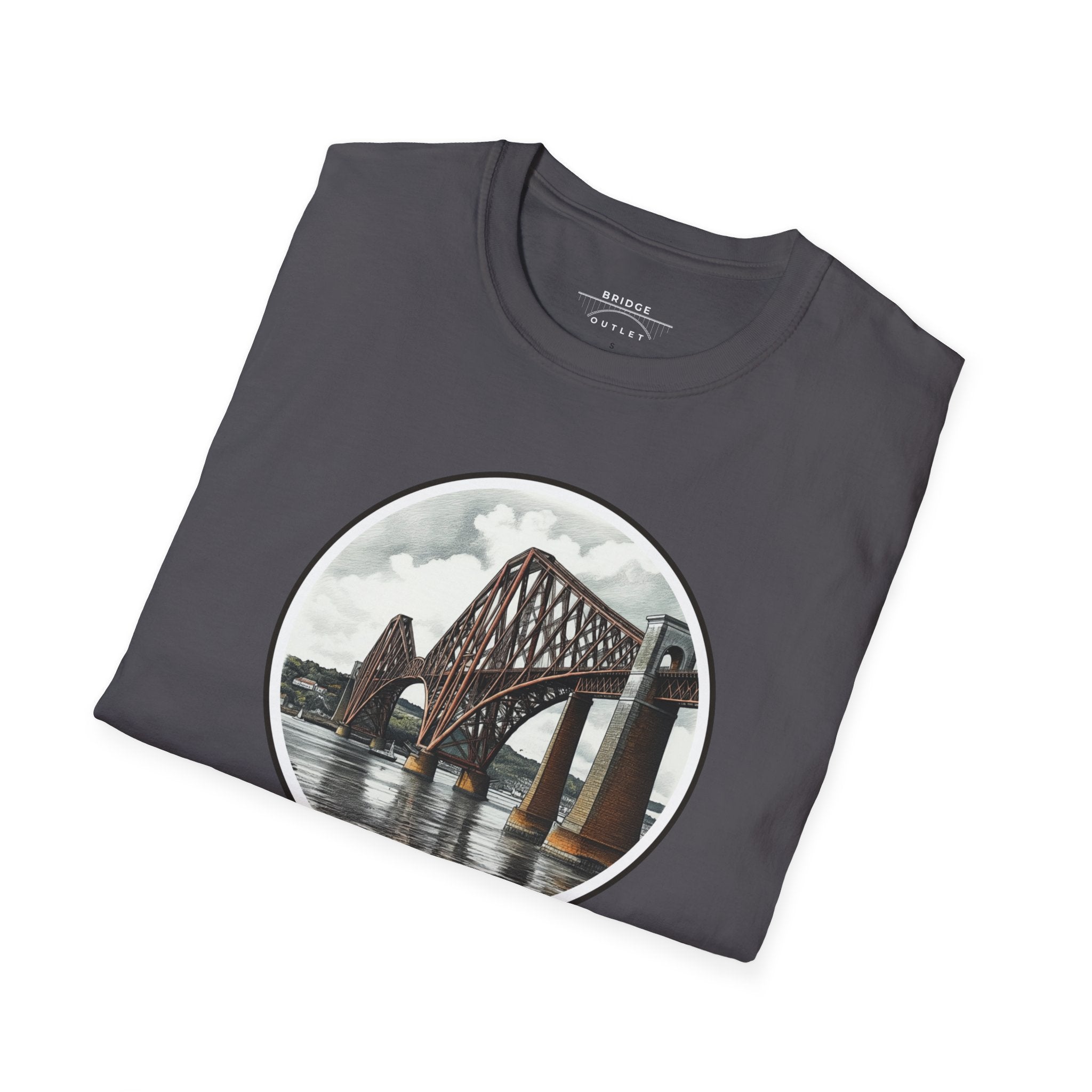 "Bridge the Gap" T-Shirt Featuring the Forth Bridge, Scotland, UK