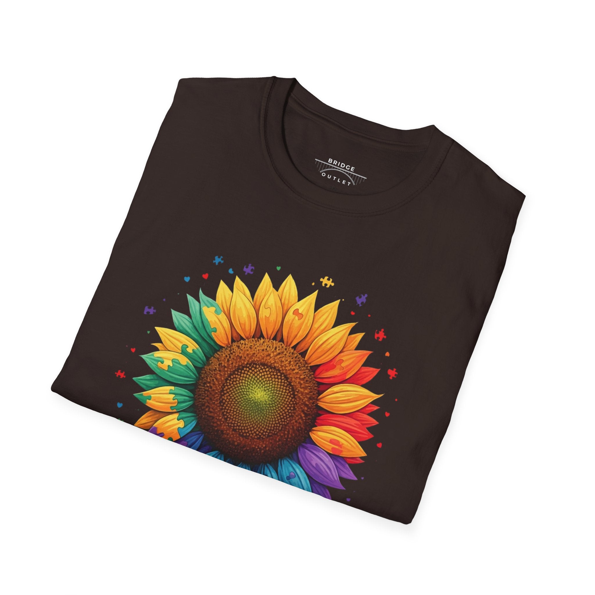 "Autism Acceptance"  Sunflower T-shirt