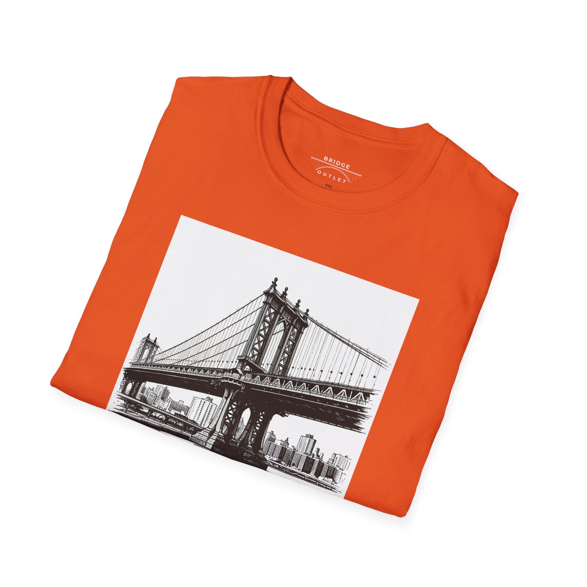 Manhattan Bridge Autism Puzzle Piece "Building Bridges" T-Shirt