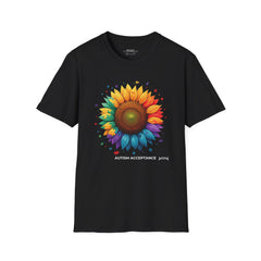 "Autism Acceptance"  Sunflower T-shirt