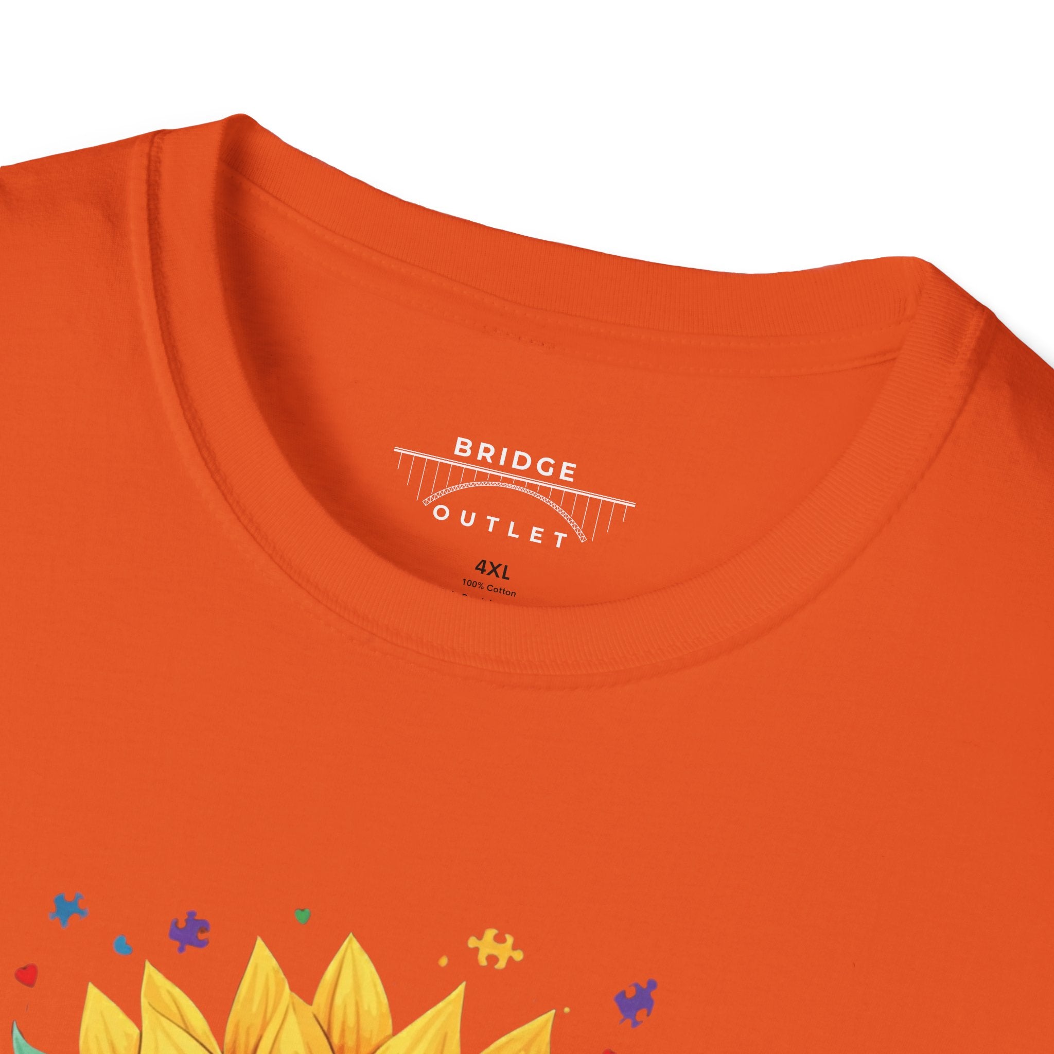 "Autism Acceptance"  Sunflower T-shirt