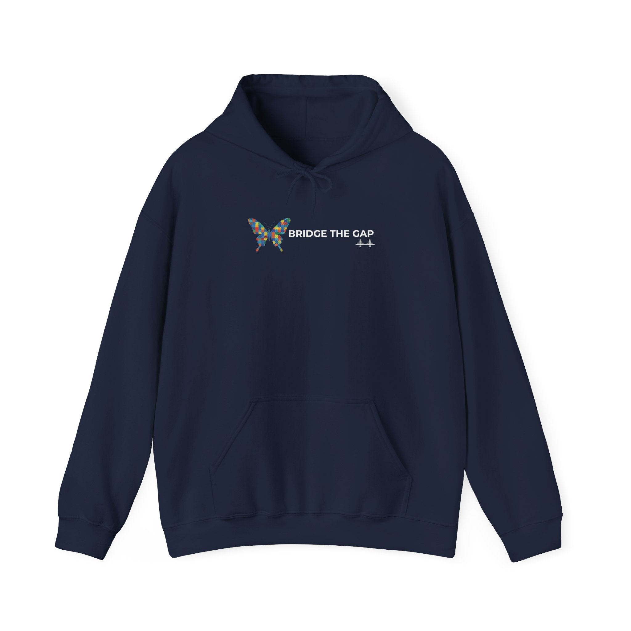 Bridge the Gap: Autism Awareness Butterfly Hoodie