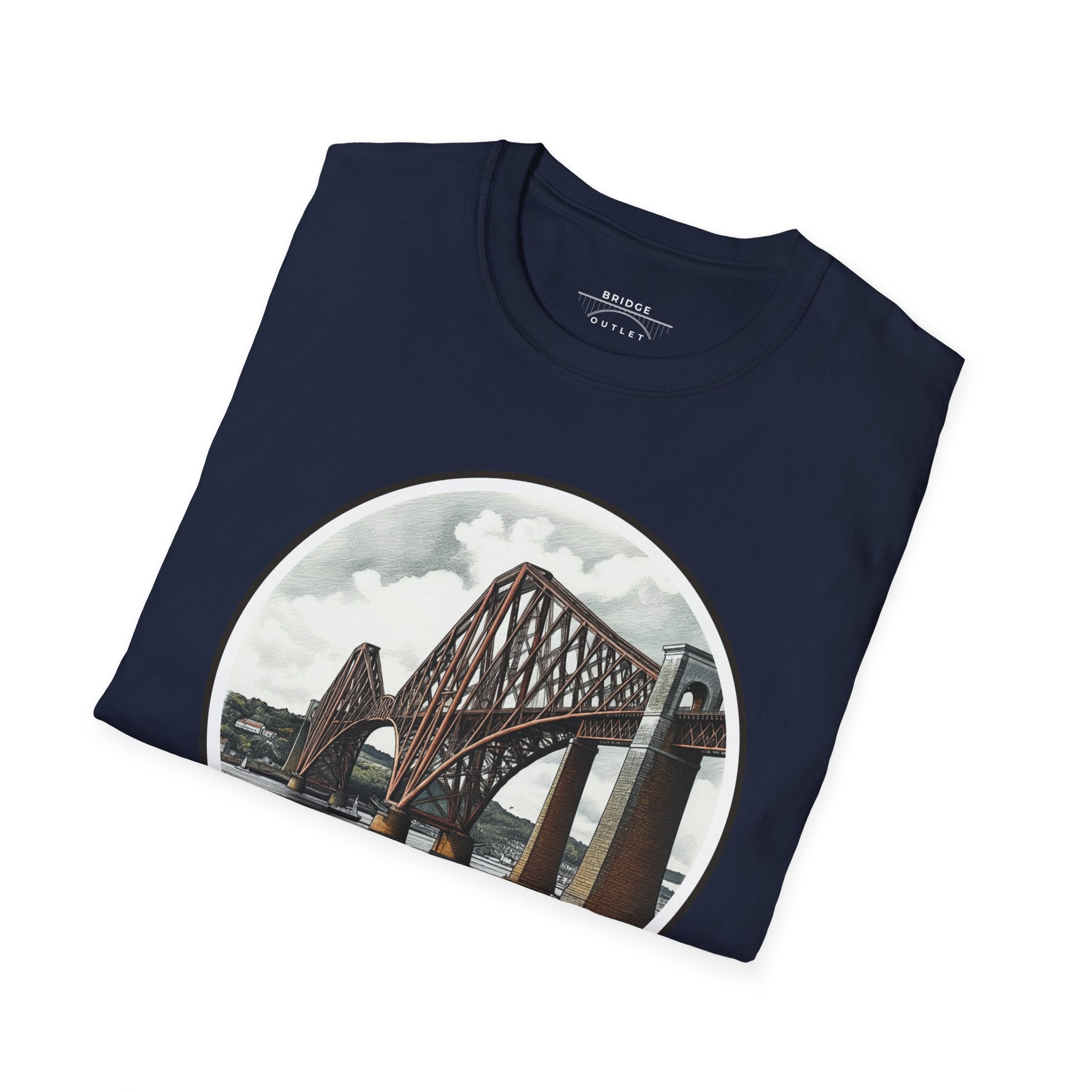 "Bridge the Gap" T-Shirt Featuring the Forth Bridge, Scotland, UK