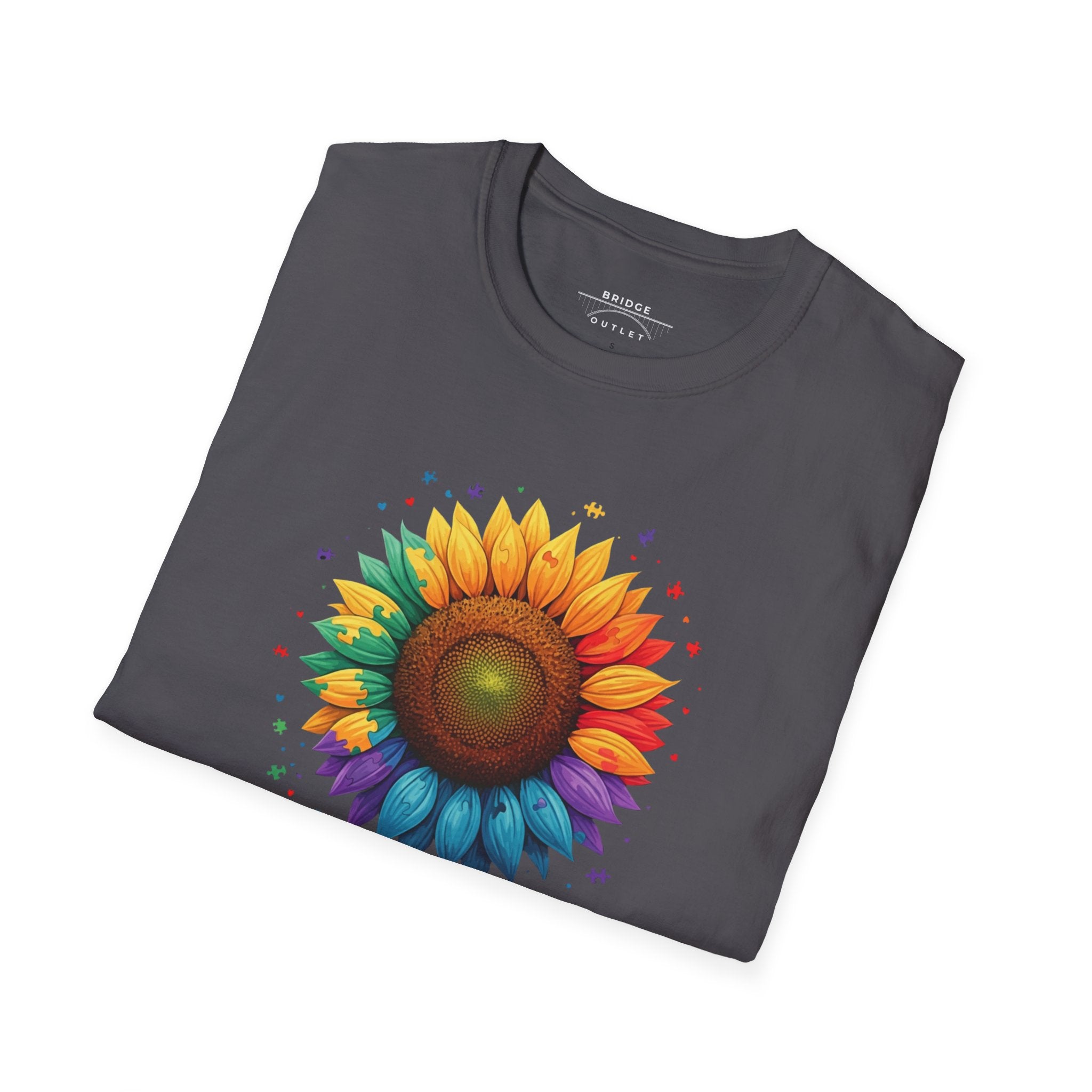 "Autism Acceptance"  Sunflower T-shirt