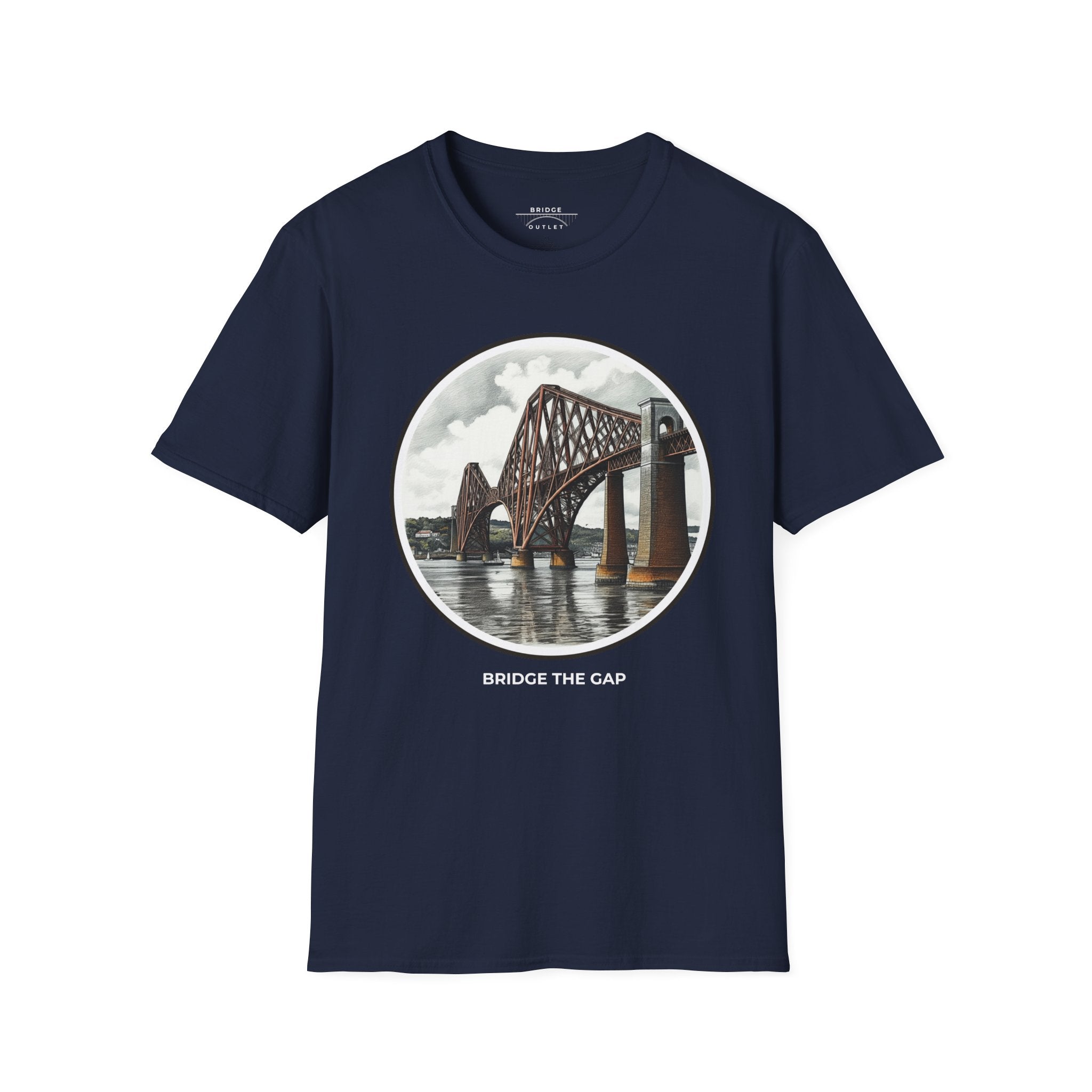 "Bridge the Gap" T-Shirt Featuring the Forth Bridge, Scotland, UK