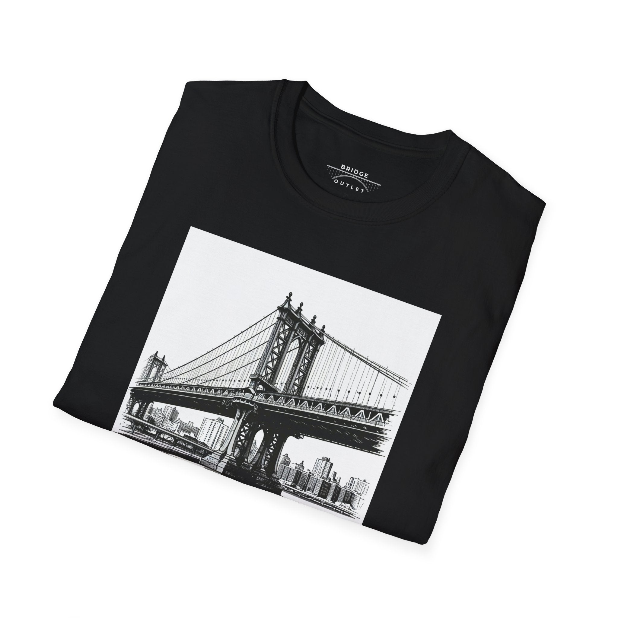 Manhattan Bridge Autism Puzzle Piece "Building Bridges" T-Shirt