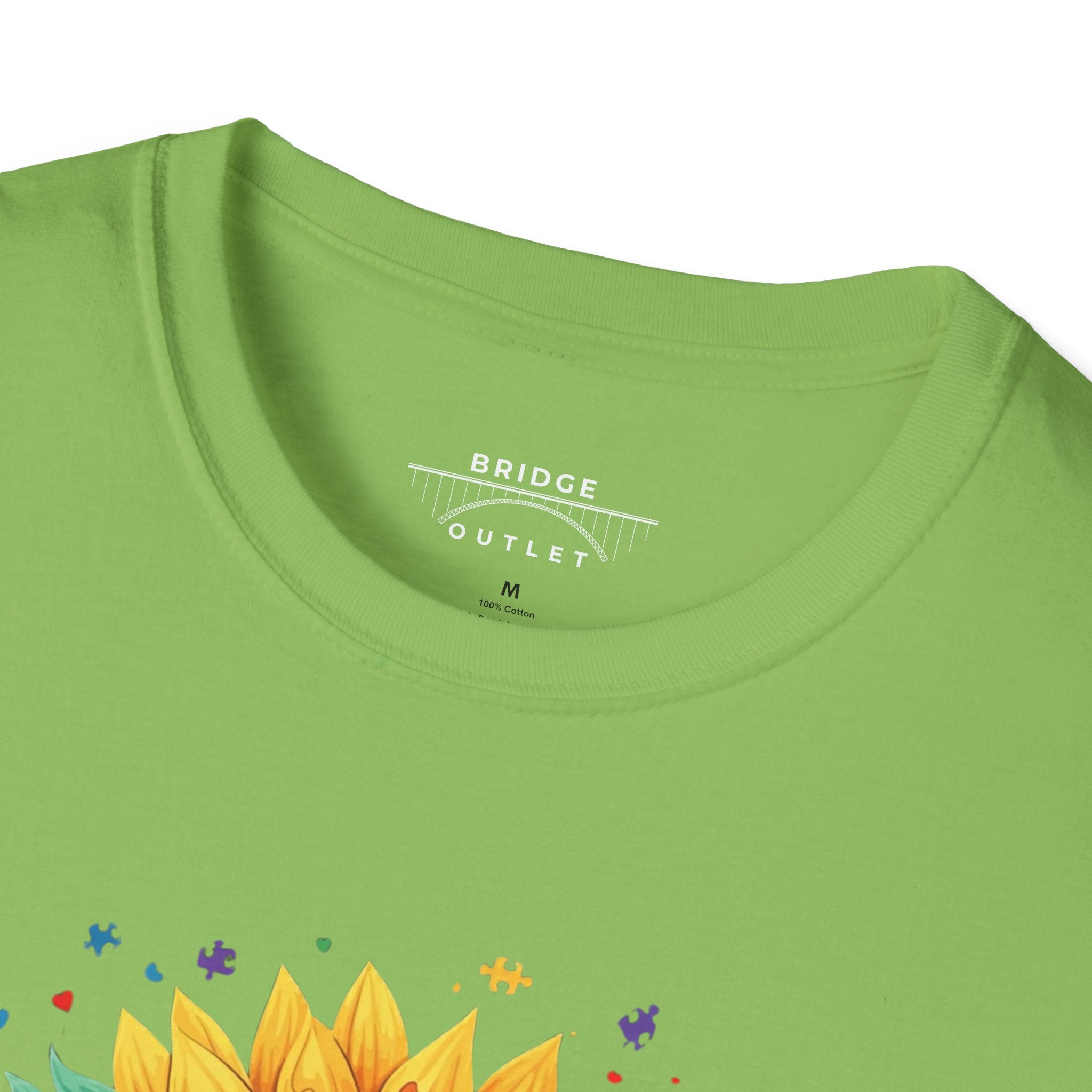 "Autism Acceptance"  Sunflower T-shirt