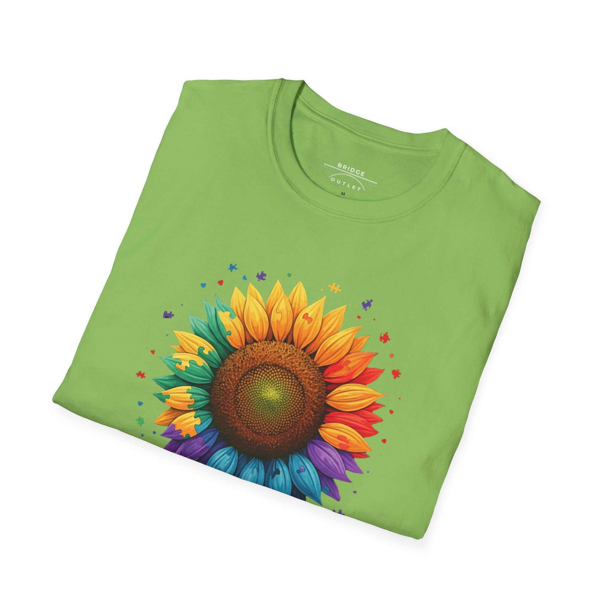 "Autism Acceptance"  Sunflower T-shirt