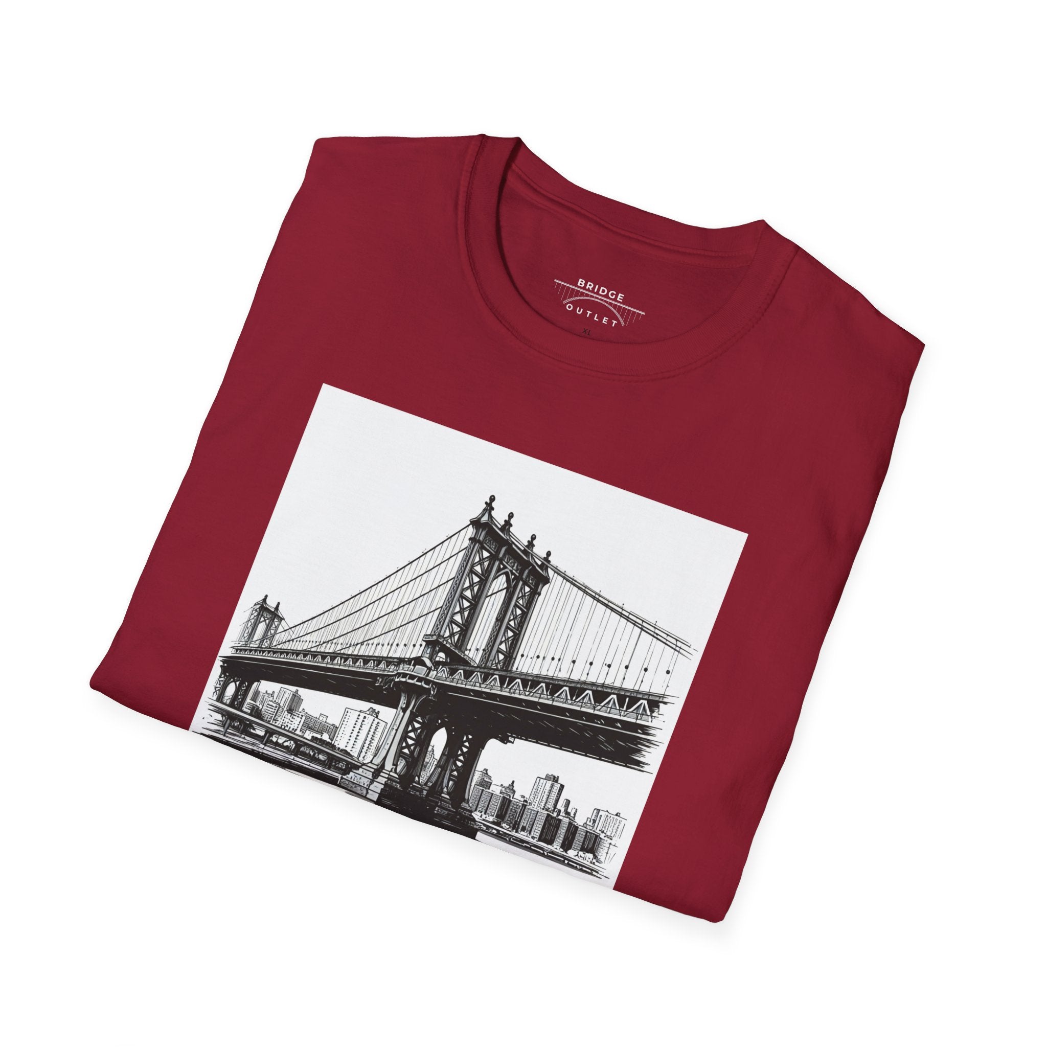 Manhattan Bridge Autism Puzzle Piece "Building Bridges" T-Shirt