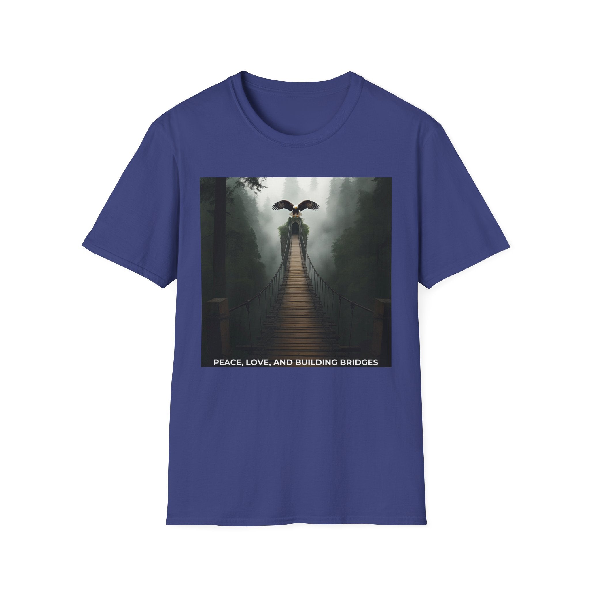 Peace, Love, and Building Bridges on a "Mysterious Bridge" T-Shirt