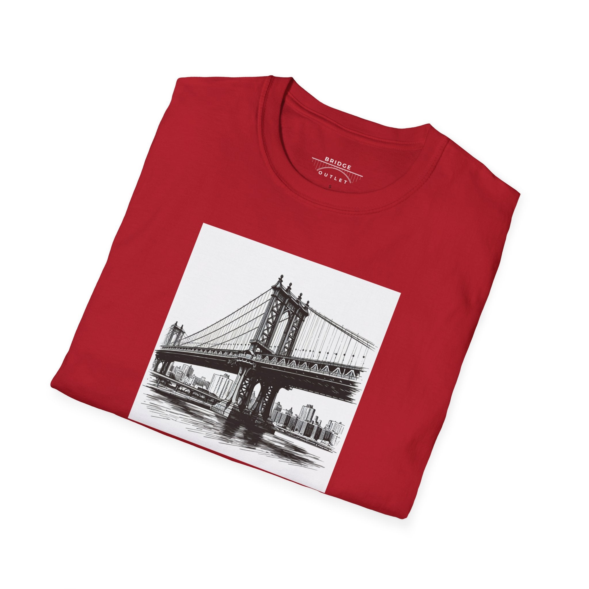 Manhattan Bridge Autism Puzzle Piece "Building Bridges" T-Shirt