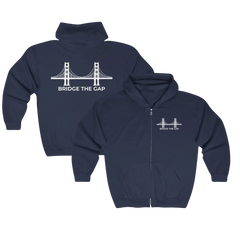 Bridge the Gap Zip Hoodie  – Uniting Comfort and Purpose